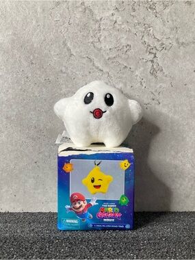 The Super Mario Galaxy Movie Luma Plush Bag Tag - RARE White (MYSTERY PLUSH!)